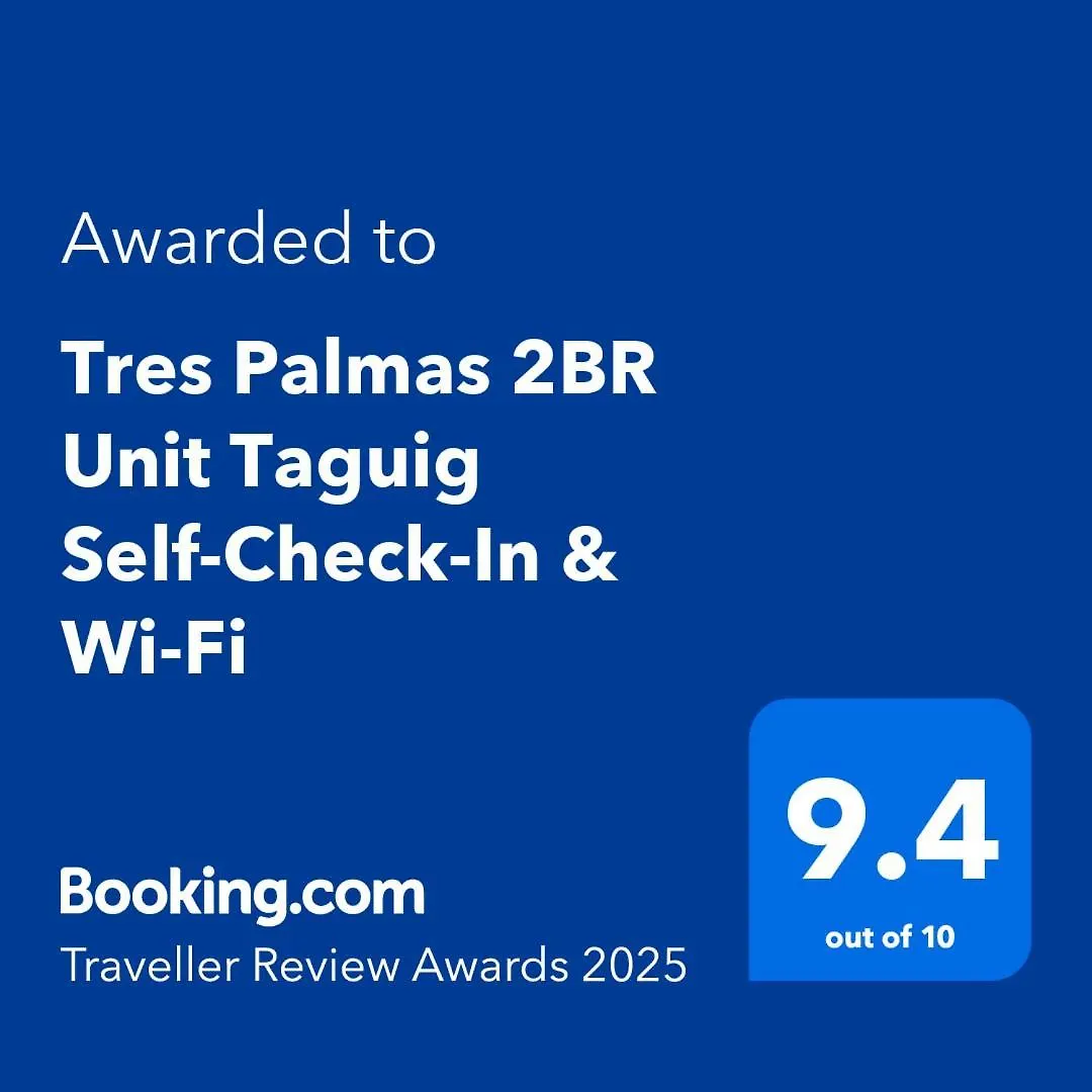 Tres Palmas 2Br Unit Taguig Self-Check-In & Wi-Fi Apartment Manila